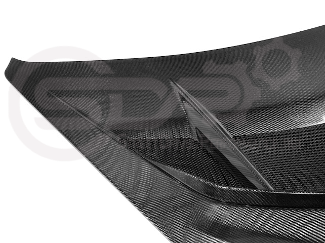 2020-PRESENT CHEVROLET CORVETTE C8 | ZR1 REPLICA STYLE DOUBLE SIDED CARBON FIBER FRONT VENTED HOOD